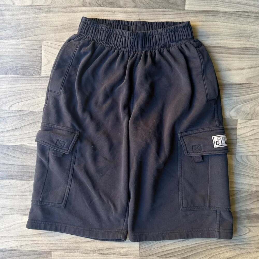 Pro Club Heavyweight Fleece Cargo Shorts Navy Men's Size Small